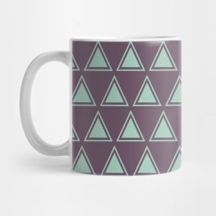 Pastel Blue and Violet Triangle Seamless Pattern 010#002 Mug